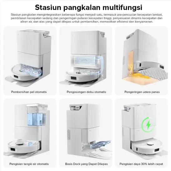 Roborock QrevoS | Robot Vacuum Cleaner Sapu Pel Vakum Penyedot Debu | Daya Hisap 7000Pa | Garansi Lokal 2 Tahun 3