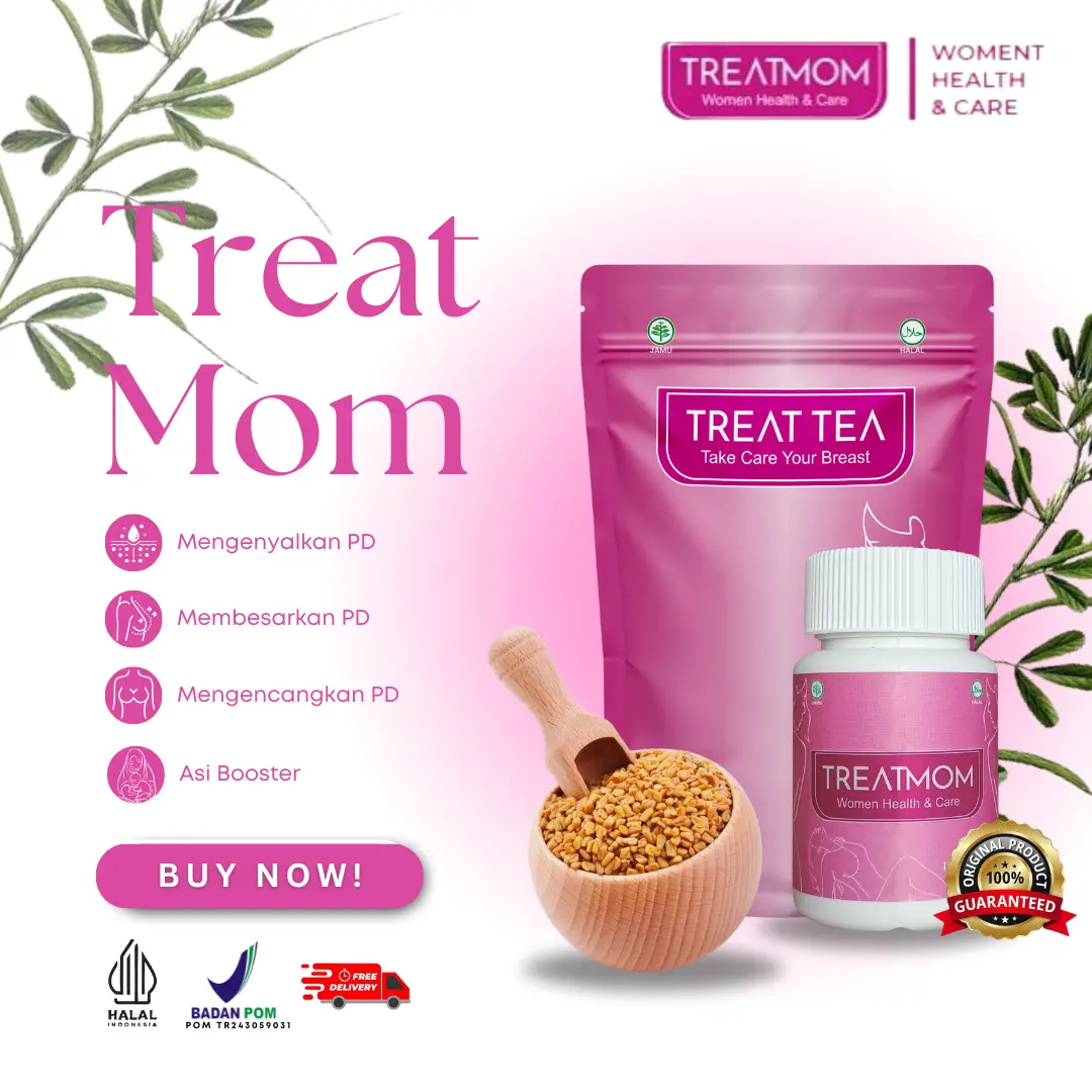 ISI 60 TREATMOM SUPLEMEN HERBAL ORIGINAL - BONUS TEH