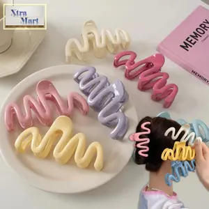 XM - Jepitan Rambut Gelombang 11cm Jepit Rambut Jedai Gelombang Cantik Fashion Wanita  Hiasan Clips Girls