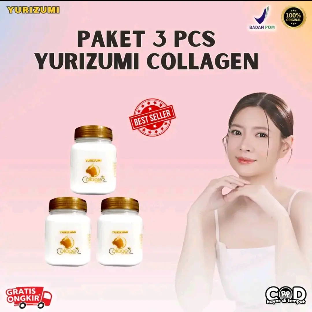 paket 3 pcs Bibit Collagen Hand Body lotion Yurizumi Ampuh Memutihkan Kulit Badan dan Wajah Tubuh Pencerah Wanita