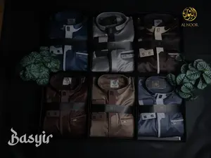 AL NOOR JUBAH MODEL BASYIR LENGAN MANSET BAHAN POLYESTER MENGKILAP PREMIUM JUBAH PRIA