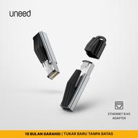 Gambar UNEED Converter Type C to Ethernet LAN Adapter RJ45 1000Mbps - UAT214 dari Uneed Indonesia Kota Administrasi Jakarta Utara 1 Tokopedia