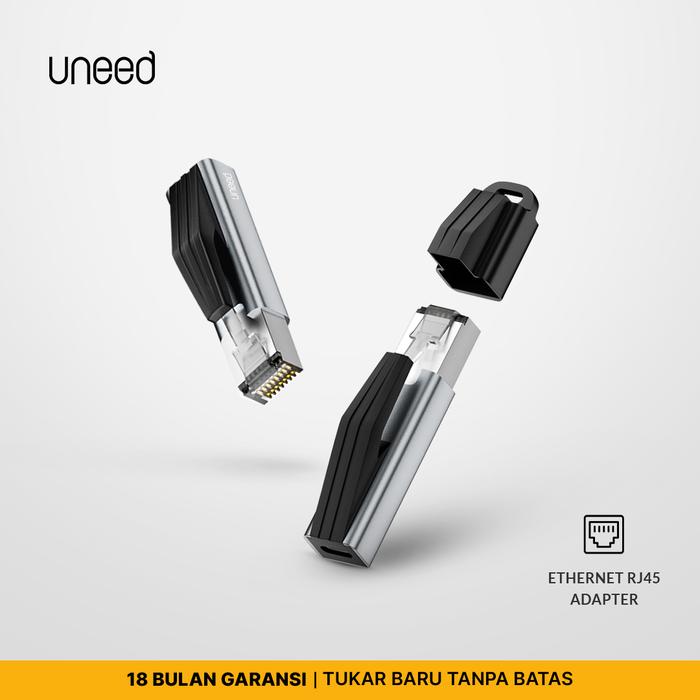 Gambar UNEED Converter Type C to Ethernet LAN Adapter RJ45 1000Mbps - UAT214 dari Uneed Indonesia Kota Administrasi Jakarta Utara Tokopedia