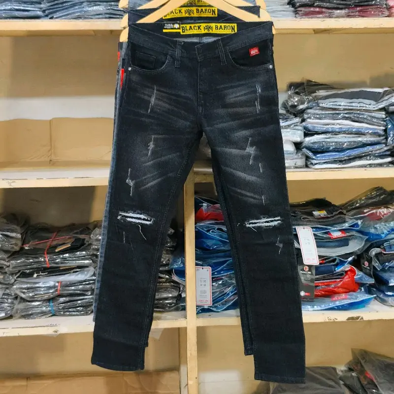 Blackbaron celana jeans sobek pria celana panjang pria model slimfit skinny bahan stret melar 1