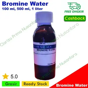 AMANAH Bromine Water Bromin Water Air Bromin ukuran 100ml , 500ml,1liter