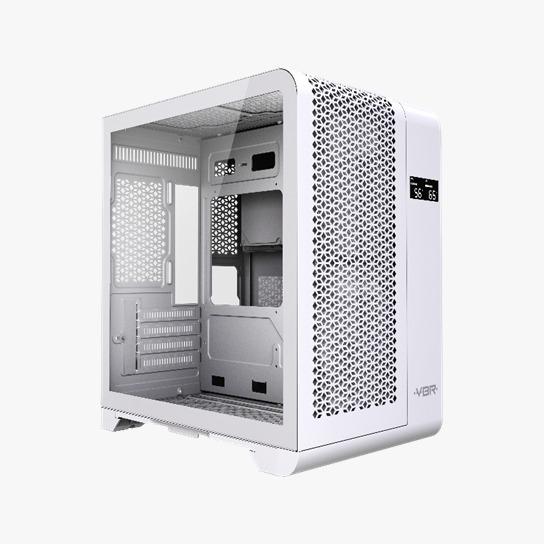 Casing Cpu Max Pro Promo CASING VBR Z-1 Curved Modern Case with Digital display ATX Mesh ...