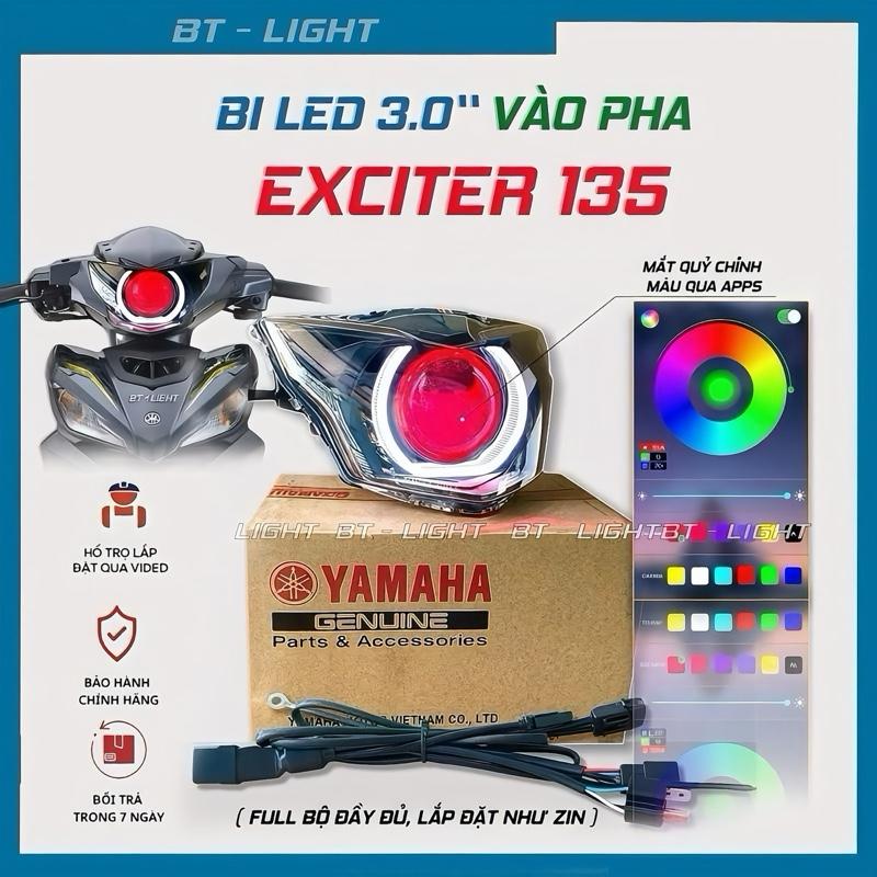  Bi Cầu Led MT Light lên sẵn choá cho Exiter 135 