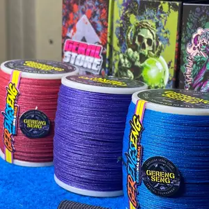 GELASAN MATOT GERENGSENG ARMY KASAR GAHAR MERANG BAHAN PUTIH IMPORT KUALITAS SUPER TURNAMEN SIZE 0.22/0.23 1600 yrd. Untuk jepret dan tarik