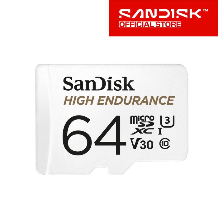 Gambar SANDISK High Endurance microSDXC 64GB 100MB/s for CCTV IP Cam dari Sandisk Indonesia Kota Administrasi Jakarta Pusat Tokopedia