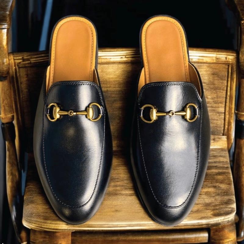 Sục nam da bò đế gỗ phíp khâu 3cm Bảo hành 2 năm