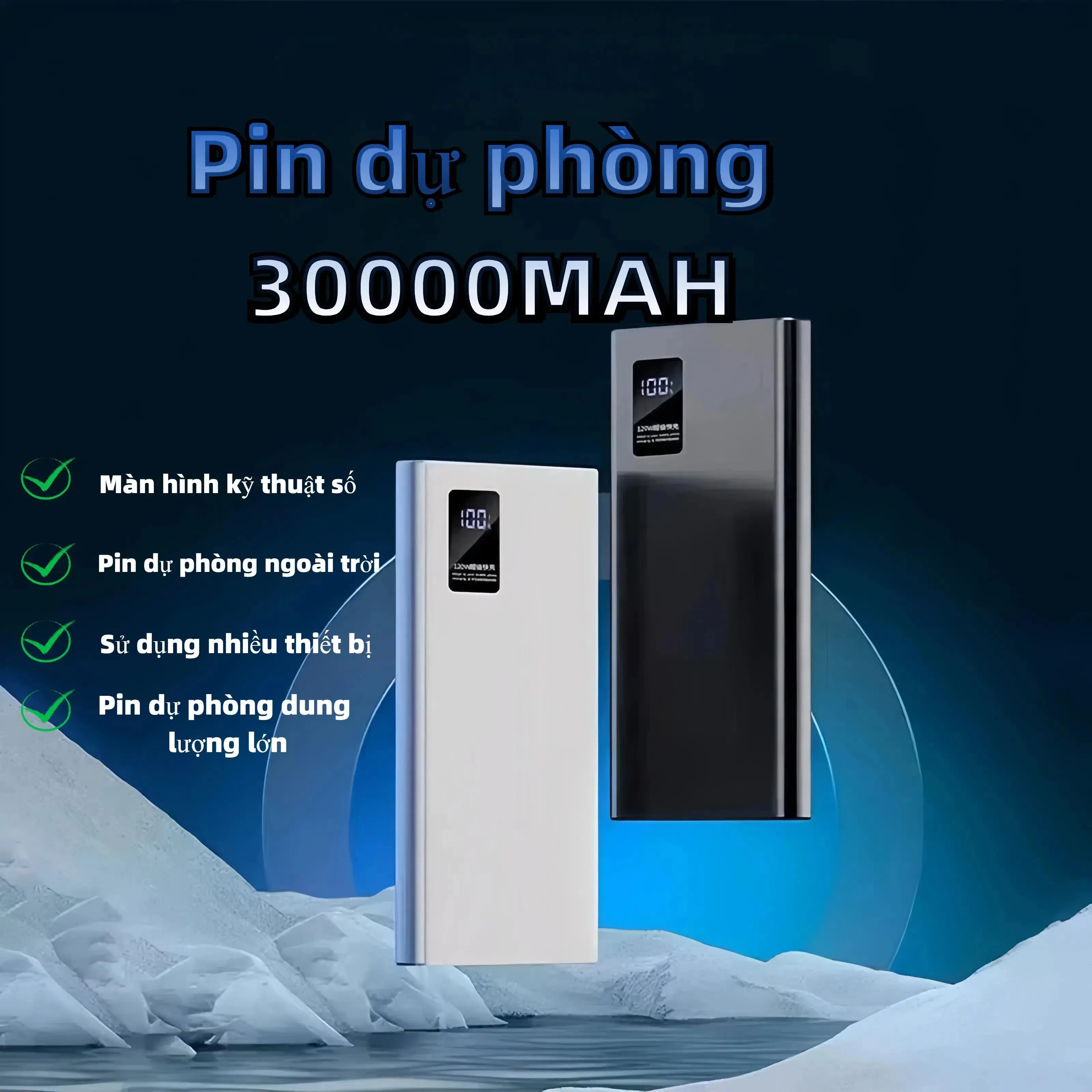 (04)(Sạc siêu nhanh)Pin dự phòng 20.000-30.000mAh, tích hợp 4 dây sạc, có màn hình hiển thị. Pin dự phòng dung lượng lớn 20.000mAh. Phù hợp với mọi loại điện thoại di động, USB. Cáp sạc Type-C. Pin dự phòng Phụ kiện điện thoại di động | BigBuy360 - bigbuy360.vn