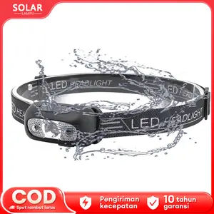 Sensor kepala lampu LED, lampu kepala USB yang dapat diisi ulang, lampu kepala 4 mode, lampu kepala fokus LED, sensor USB LED.