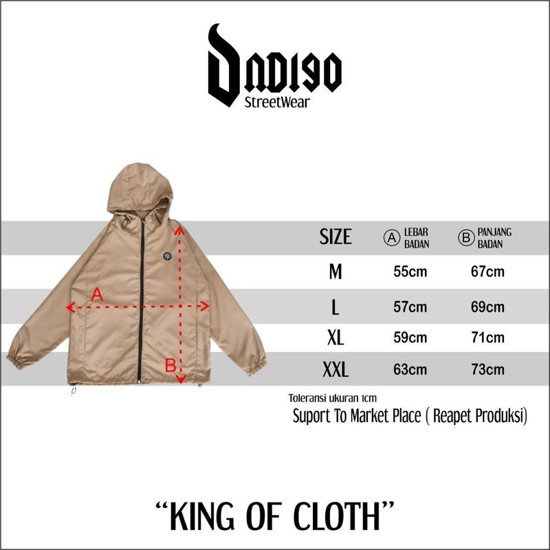 Product Introduction of Indigo Jacket Runing Winbreaker Despo Casual - Jaket Parasut Olahraga Unisex Pria Wanita 0