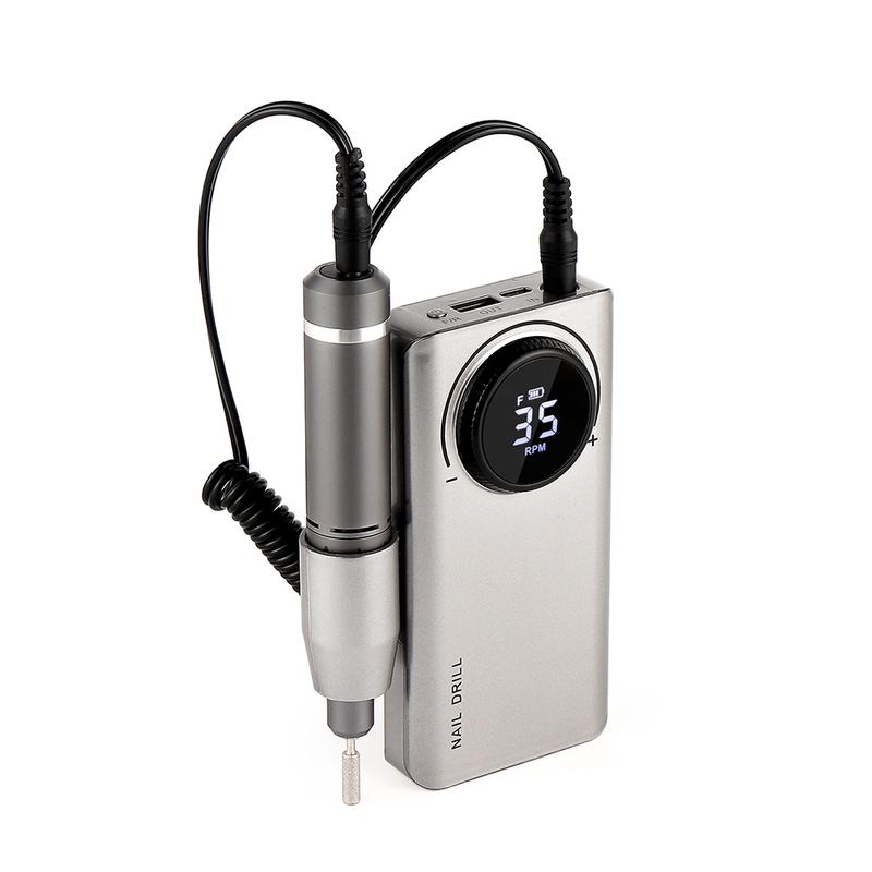 Nail Grinder Nail Drill Machine Nail Polisher 0~35000rpm 30W Portable High-grade Nail Design Device Nail Care Manicure 7