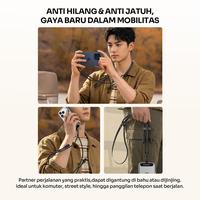 Gambar ROBOT RGSCC120/RGSCL120 Lanyard Tali Gantungan HP + Kabel Charger Data Cable 2in1 Type-C to Type-C atau Type-C to Lighning 65W Fast Charging 120cm - Garansi Tahun 1 Tahun - RGSCC120 Type-C to C - Apricot (Light Cream) dari ROBOT Audio Indonesia Kab. Tangerang 4 Tokopedia