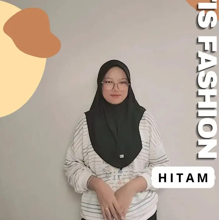 Kerudung Bergo Bahan Balon Adem Berkualitas Anti Slip Jilbab Instan Nyaman ukuran M 8
