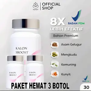 (PAKET HEMAT 2 BOTOL) KALON SBOOST Premium Isi 30pcs/botol -Garcinia Attroviridis Fructus