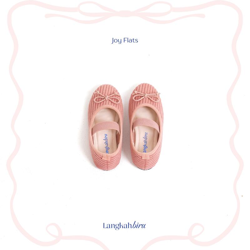 Langkah Biru - Joy Flatshoes Anak Perempuan Corduroy 0