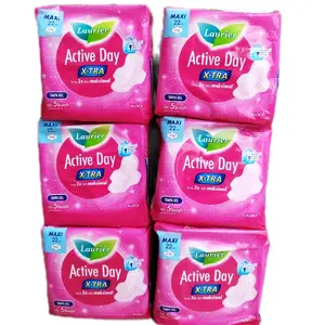 6 pack x  5 pembalut wanita LAURIER 22cm WING activ day