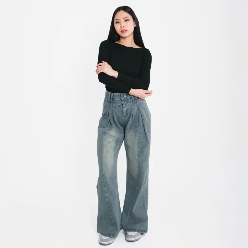 [LUXE.DLABEL] - 298 jeans  | Celana jeans wanita Panjang Highwaist Wanita Jeans Wanita Polos Ripped Jeans Highwaist  Skinny Jeans Highwaist Baggy Wideleg Jeans Kulot jeans Boyfriend Jeans