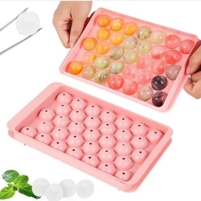 Cetakan Es Batu Bulat 33 Lubang - Cetakan Es Batu Bulat Puding Ice Ball Tray 33 Lubang 5