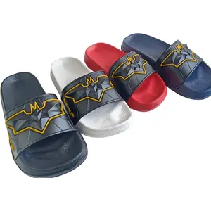 Sandal Slop Anak Laki-laki - Porto 1023B-12 - Sendal Main Anak Motif Batman Keren Empuk dan Nyaman
