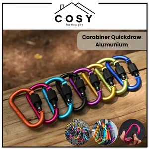 COSY Carabiner Quickdraw Berkualitas Tinggi Tebal Cepat Tarik Kacang Gesper Gantung Paduan Alumunium Gesper Ransel Outdoor