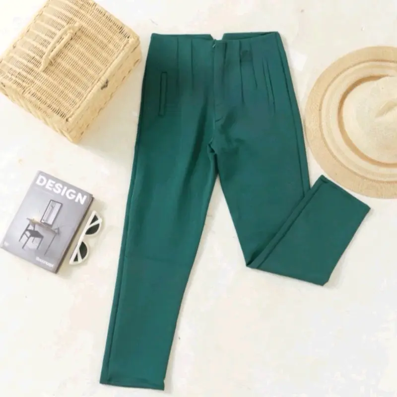 celana scuba paspol pencil highwaist saku paspol 5