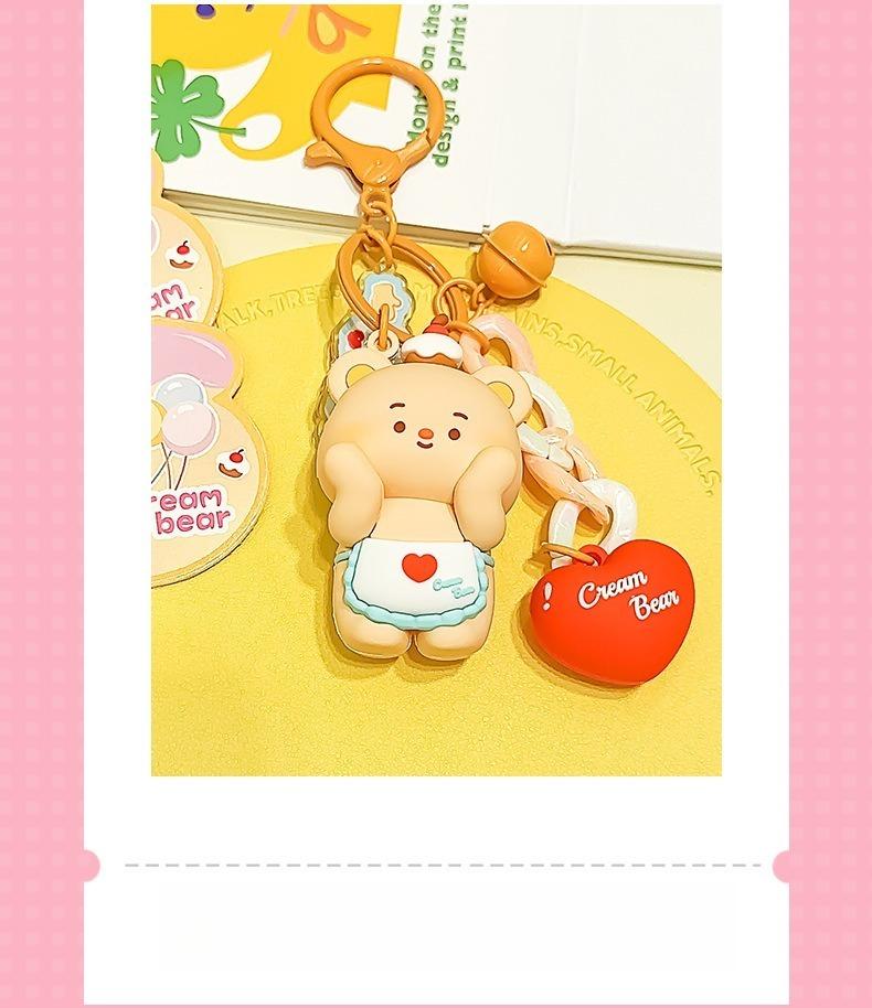 Product Introduction of ชุดพวงกุญแจหมีครีม ชุดรัก มีด้วยกัน 2 ชิ้น 18