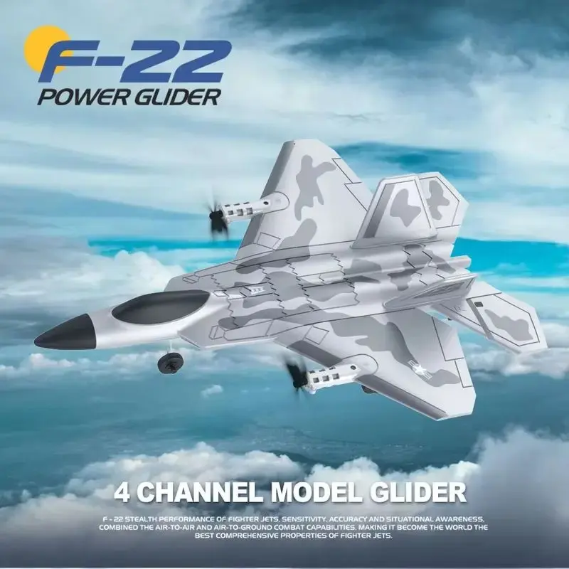 pesawat rc F22 RAPTOR 4CH 3D 6D vertical flight rc plane F22 BM16 remote control toys