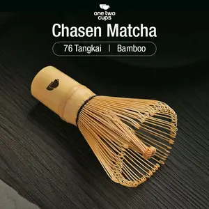 One Two Cups Chasen Matcha 76 Tangkai Bamboo Alat Pengaduk Teh Matcha Tradisional