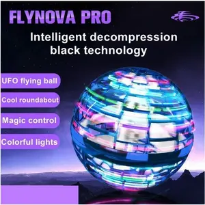 [100% ORIGINAL] FLYNOVA PRO MAINAN BOLA TERBANG UFO LED FLY SPINNER