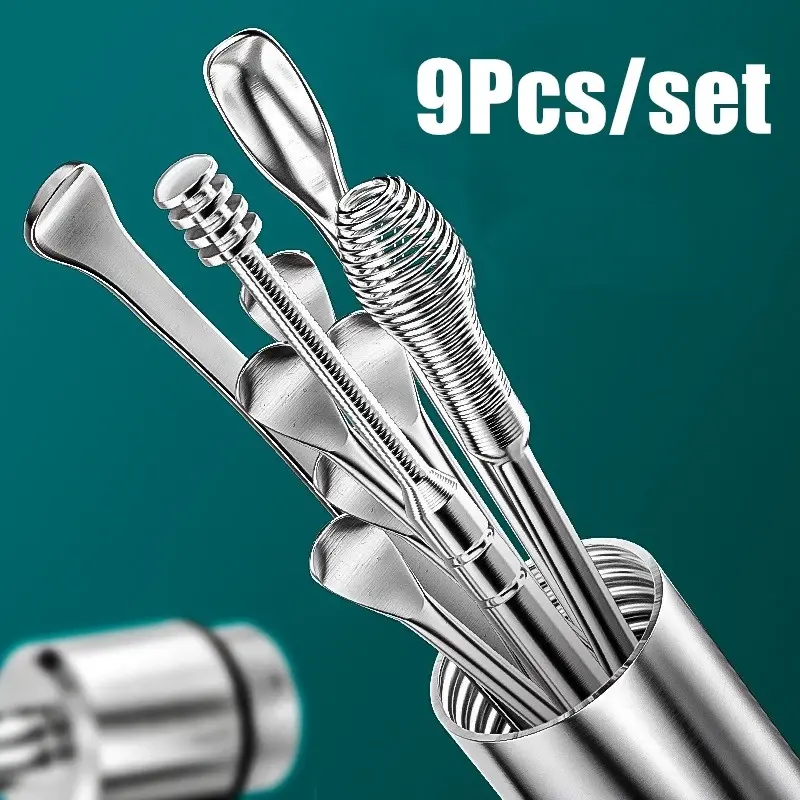 Set 6/9/10 Dụng Cụ Lấy Ráy Tai Đa Năng Tiện Dụng