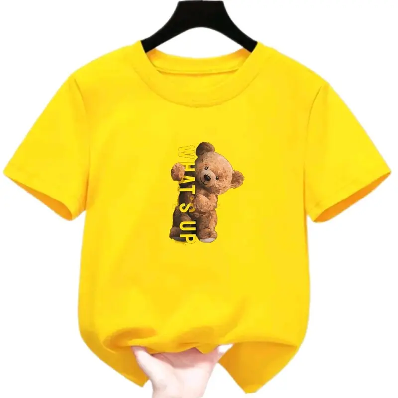 Paket Hemat 6Pcs Kaos Anak Perempuan Gambar Campur Lucu Katun 5