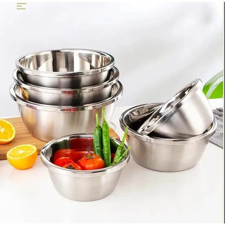 Bộ 5 rổ chậu inox 304 cao cấp rửa rau - TikTok Shop Vietnam