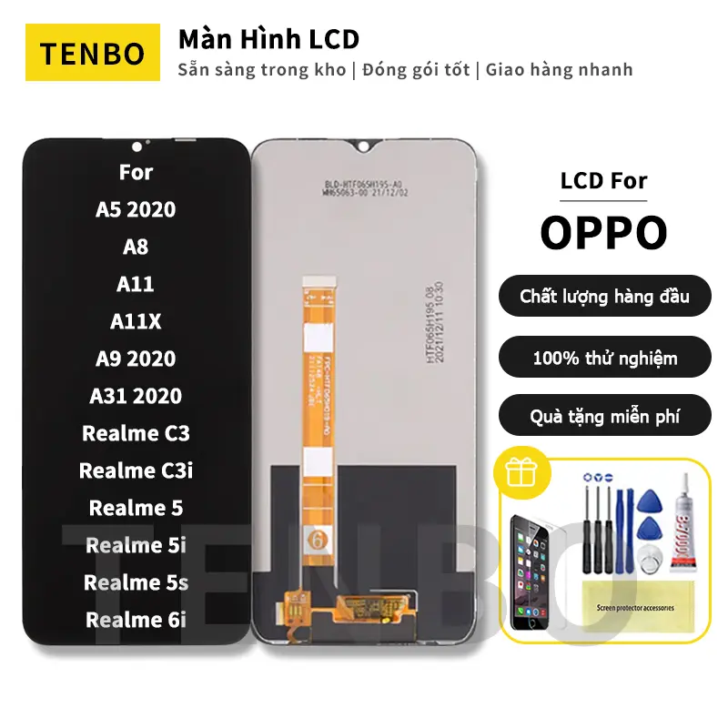 Thay thế màn hình hiển thị LCD, dành cho Oppo A5 2020, A9 2020, A11, A11x, A8, A31 2020, Realme C3, C3i, 5, 5i, 5s, 6i