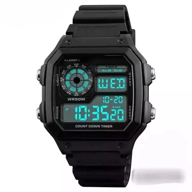 BISA COD - JAM TANGAN PRIA DIGITAL SPORT ANTI AIR SEGI FREE BOX FREE BATERAI CADANGAN - DIGITAL WATCHES