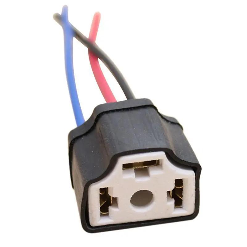h4 9003 dây điện bằng gốm sứ đèn đầu xe hơi dây đeo đèn bóng ổ cắm
