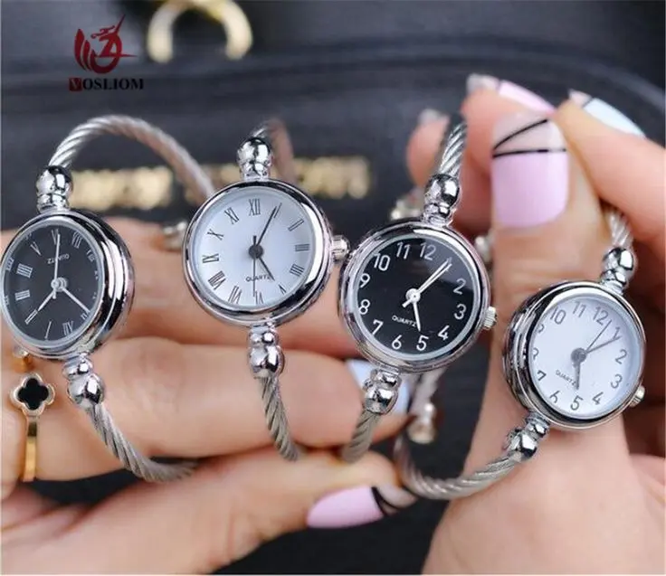 Jam tangan Rantai Analog Wanita Kecil Model Gelang Anak Remaja 3