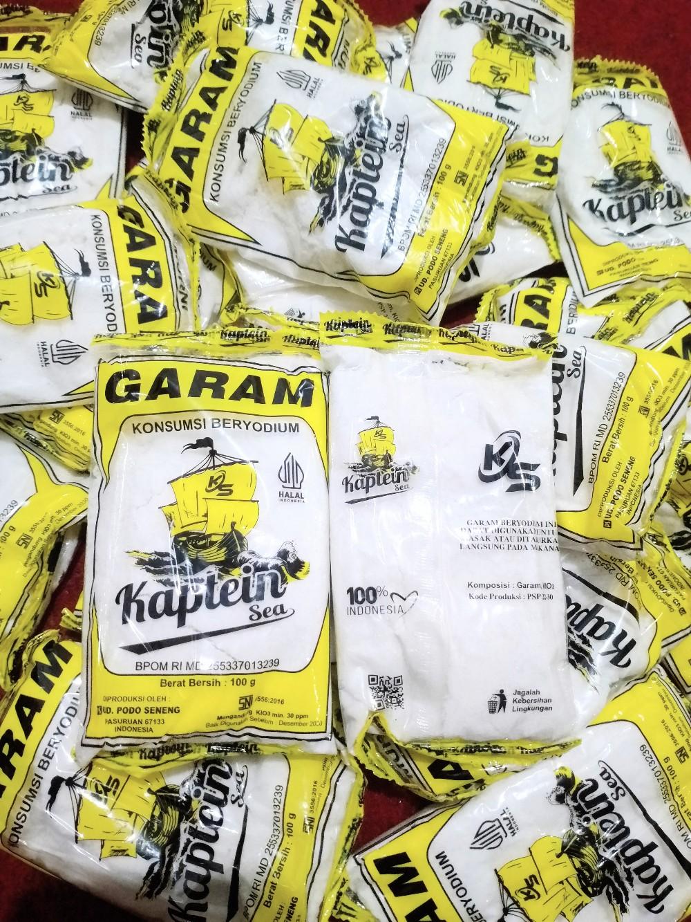 Promo [10 pcs ] Garam halus kapten sea 100 gr Beryodium Garam masak