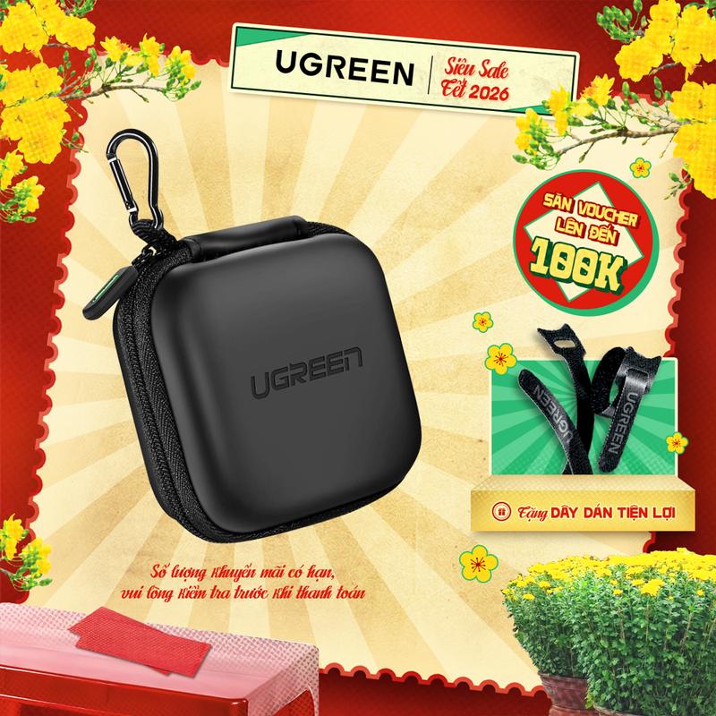 Hộp đựng phụ kiện UGREEN LP128 | Đựng tai nghe thẻ nhớ cáp USB | Chống sốc chống nước | Bảo hành 18 tháng 1 đổi 1 40816 70576 70577