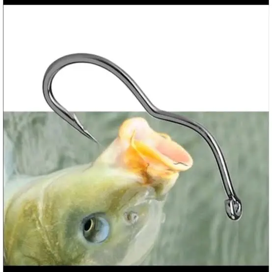 Kail Pancing Otomatis Flip Hook Anti Mocel & Boncos LUBANG/RING Isi 12 Kail 2