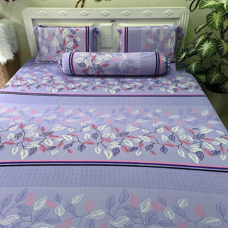 COMBO 4 MÓN VỎ GỐI ÔM MAY KHOÁ KÉO size nệm M6 & M8 chất thun lạnh Hàn Quốc gồm 1 ga bo chun 1 mặt 2 vỏ nằm và 1 vỏ ôm dây khoá kéo