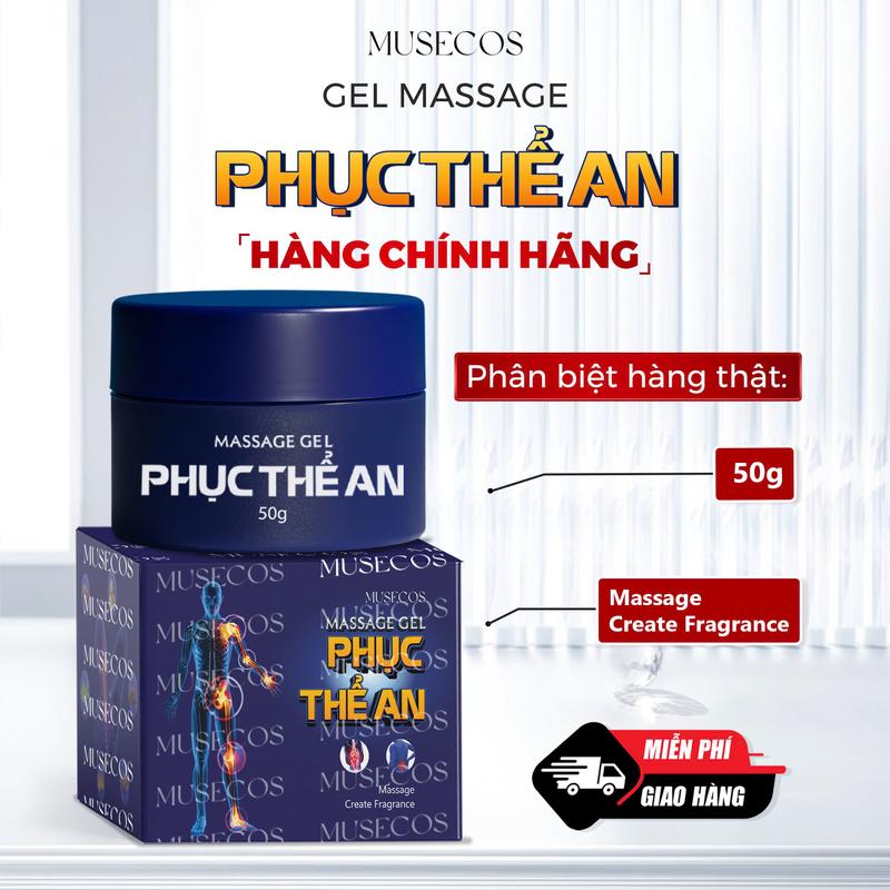 01MUSECOS Gel Massage Phục Thể An 50gr - Hỗ Trợ Tê Bì Chân Tay Nhức Mỏi Xương Khớp Giải Quyết Nhức Mỏi Giúp Giảm Đau Nhức dầu cù