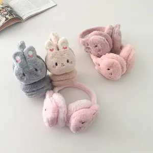 Earmuff Penutup Telinga Anak Dewasa Karakter Kelinci Love Cute Bulu Anti Bising / Ear Muff Lembut