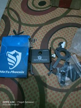 Product Review of ( FULLSET ) Holder Motor MoTo Phoenix X-50 Pro Full Logam dengan Bracket Extention Spion Motor Phone Holders & Mounts from m**8 1