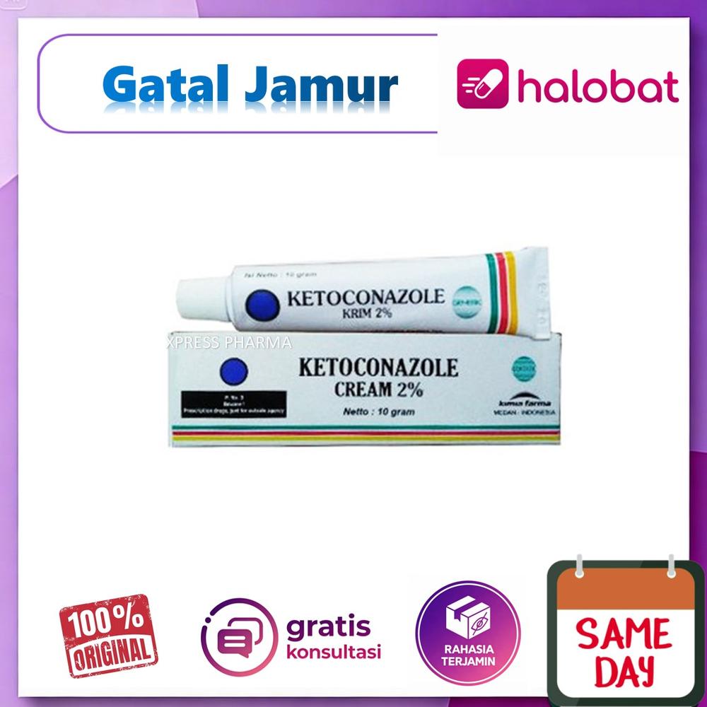HALOBAT ! Ketoconazole CREAM MULIA Obat Salep Jamur Gatal Panu Krim Pharma - Ketoconazole, CREAM MULIA