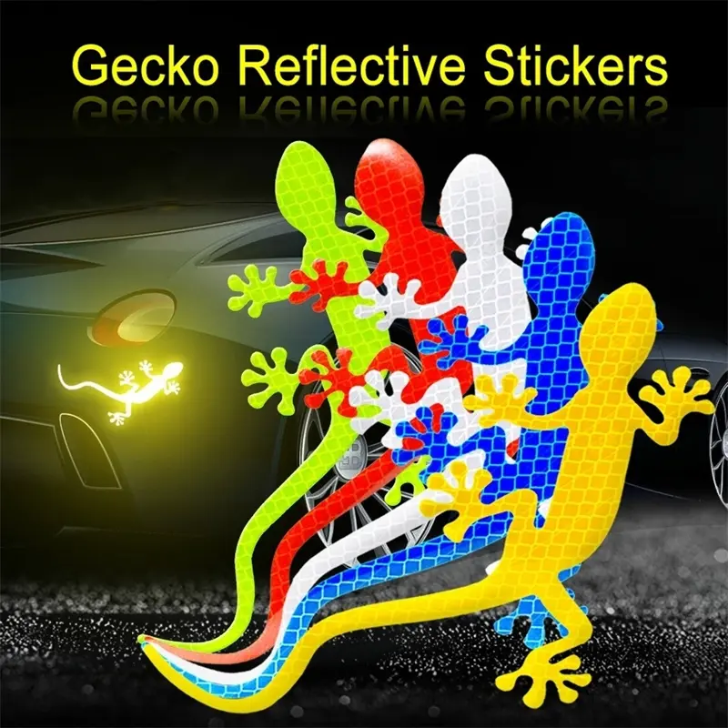 Car safety warning stickers, gecko reflective stickers for Ford Focus, Mondeo, Party, Kuga, Escape, Vignale, Stline, Cmax, Smax, Mustang, GT 5