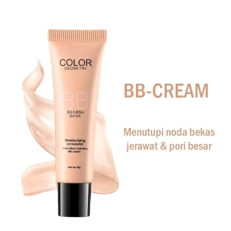 Color Geometry BB Cream 3808 Blemish Balm Foundation Waterproof BB Cream 15ml Moisturizing Base LA244 BB Cream SM 3808