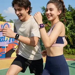 MARQ Jam Tangan Pintar Layar HD Selalu Nyala Tampilan Jernih Mendukung Panggilan Bluetooth